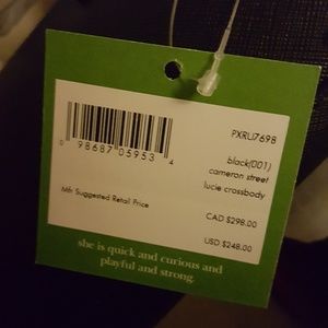 Kate Spade Lucie crossbody,  black